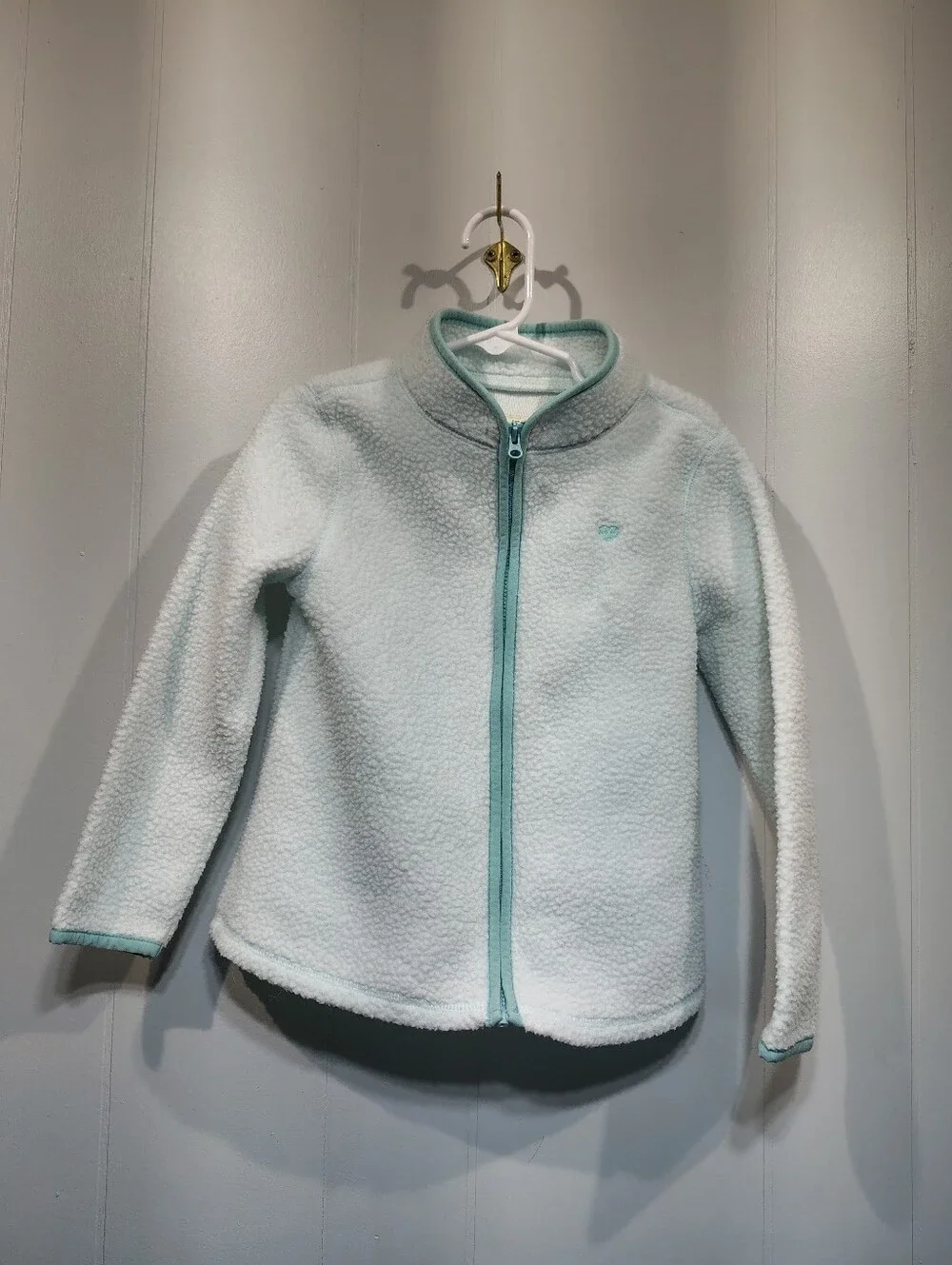 OshKosh B'gosh Girls 4T Full Zip Sherpa Fleece Jacket Blue